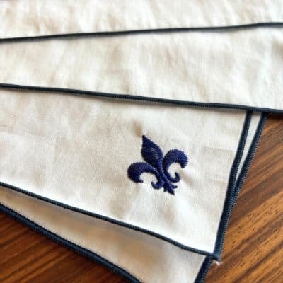 custom embroidered handkerchief