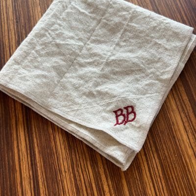 custom embroidered handkerchief