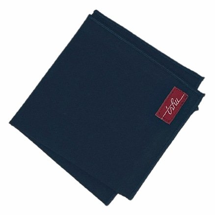 navy cotton handkerchief