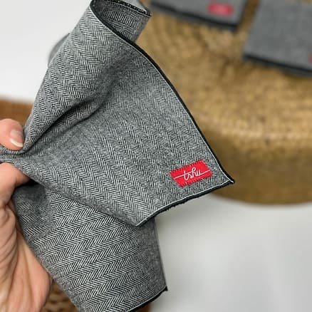 grey flannel handkerchief