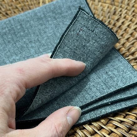 grey flannel handkerchief