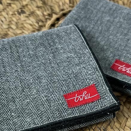 grey flannel handkerchief