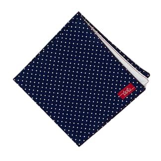 spotted handkerchief - navy and white